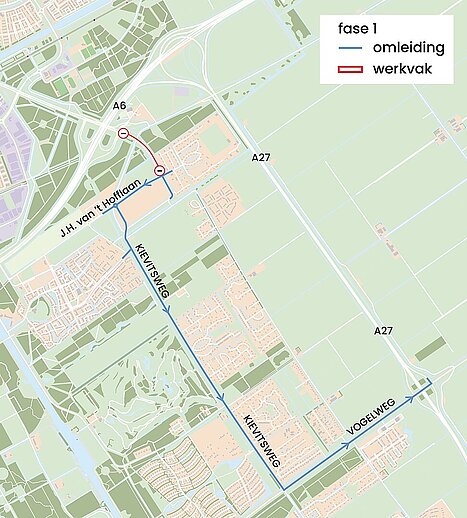 Werkzaamheden Grote Denkersdreef fase 1