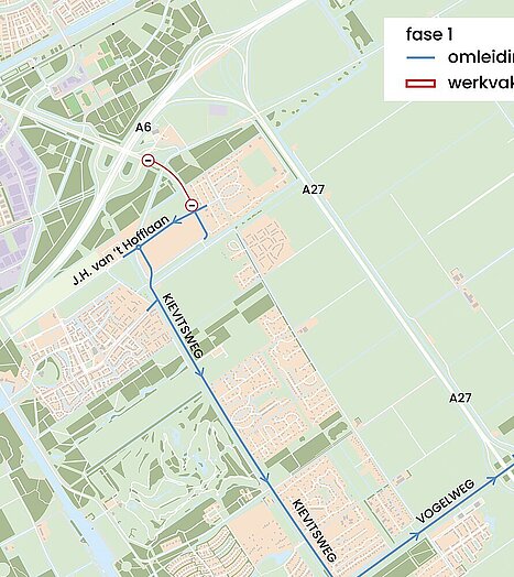 Werkzaamheden Grote Denkersdreef fase 1