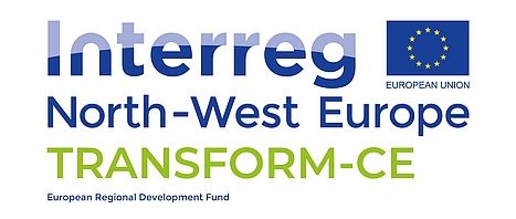 Logo European Union - Interreg North-West Europe Transform-CE - European Regional Development Fund